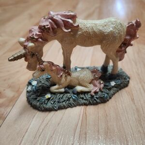 Unicorn Figurine with Pink Accents